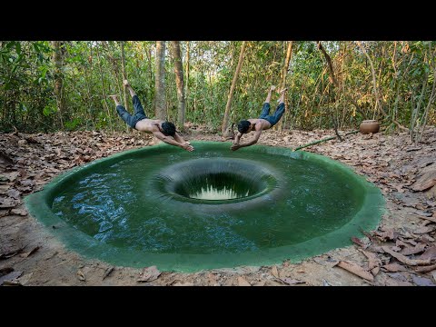 Building The Most Mysterous Deep Hole Underground Swimming Pool