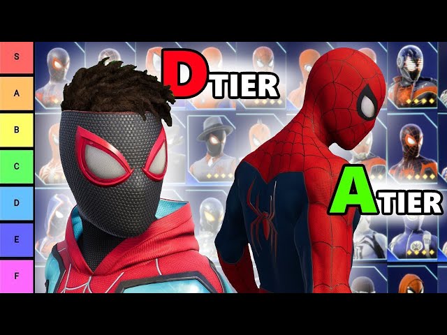 RANKING ALL 68 SPIDER-MAN 2 SUITS (TIER LIST VIDEO)