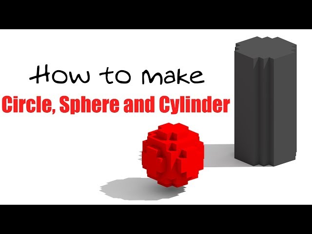 How To Create Circle, Sphere and Cylinder in MagicaVoxel - Tutorial