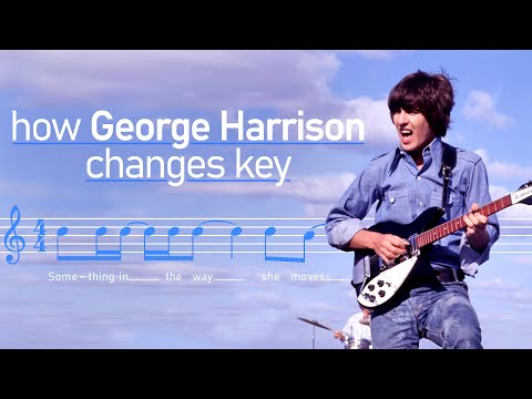How George Harrison changes key in Beatles songs