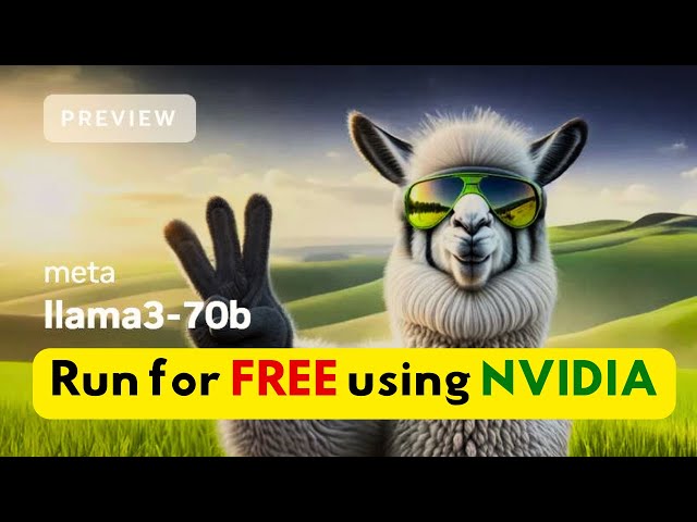 Run 70B Llama-3 LLM (for FREE) with NVIDIA endpoints | Code Walk-through