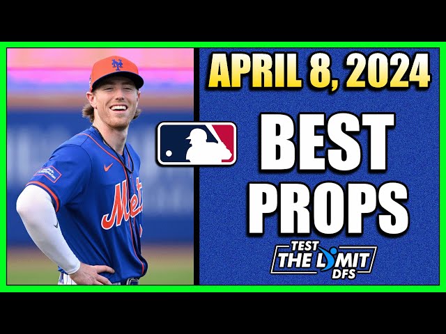 TOP 3 BEST MLB PLAYER PROP PICKS | Monday, April 8th | PRIZEPICKS TODAY