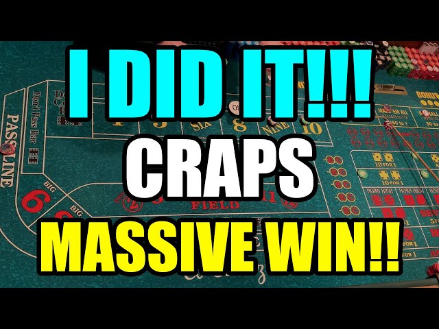 MASSIVE WIN! I ACTUALLY MADE EM ALL! CRAPS $2000 BUY IN!!