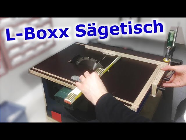 Tischkreissäge selber bauen | Teil 2/2 | Sägetisch aus Siebdruckplatte für die L-Boxx