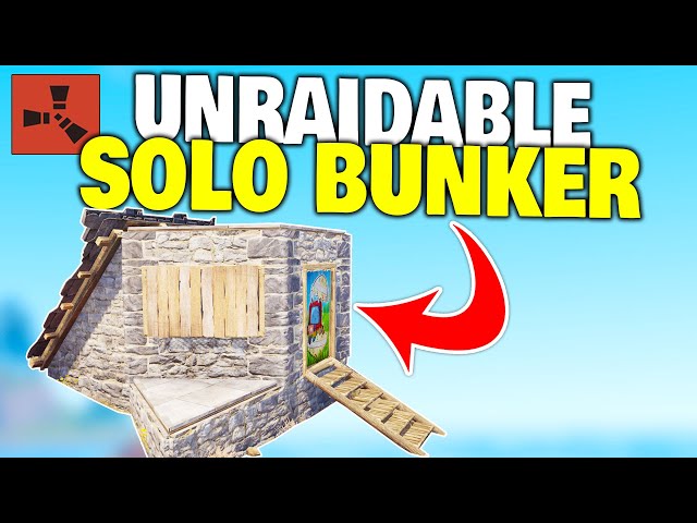 I Lived in an Unraidable 1x1 Solo Bunker Base for 4 Days - Rust
