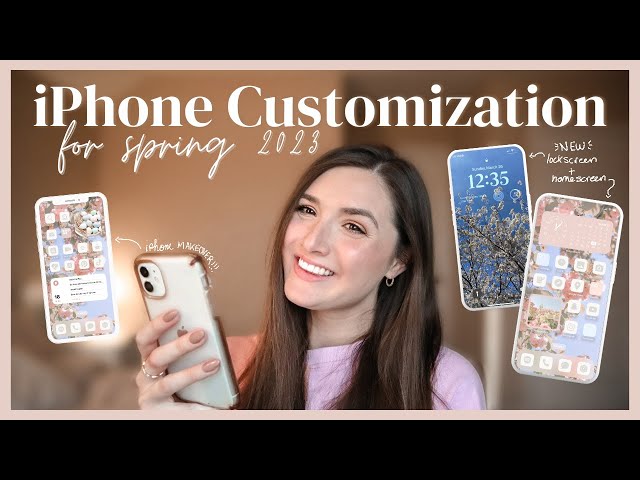 Organizing & Customizing my iPhone for Spring 23' | Aesthetic iPhone Makeover + What’s on my iPhone