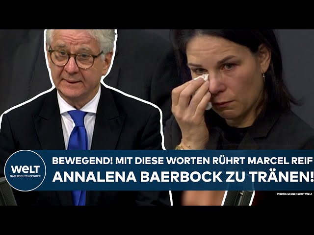 BUNDESTAG: Bewegende Rede von Marcel Reif! Mit diesen Worten rührte er Annalena Baerbock zu Tränen