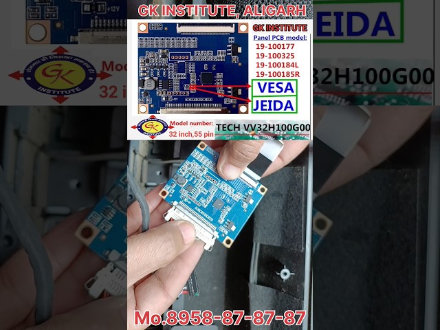 Panasonic LCD TV Repair,55Pin Tcon/ universal Card Fixing||panel Repair,TH-L32C22D