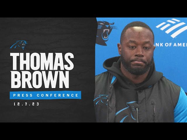 Thomas Brown meets with the media in Week 14 | Carolina Panthers