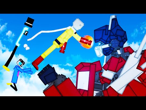 We Made One Punch Man Beat Up Optimus Prime in People Playground!