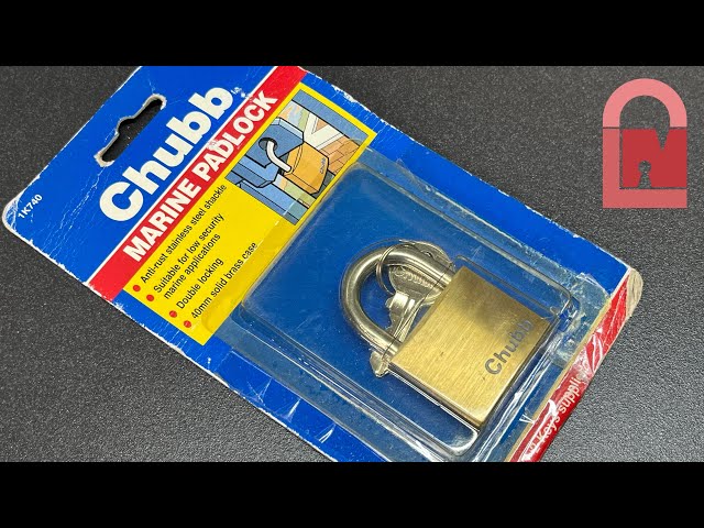 40mm Chubb Padlock Picked and Combed out of the Pack