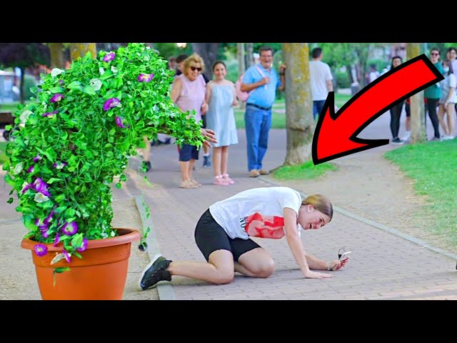 She Falls To The Ground When She See The Bushman | Awesome Reactions