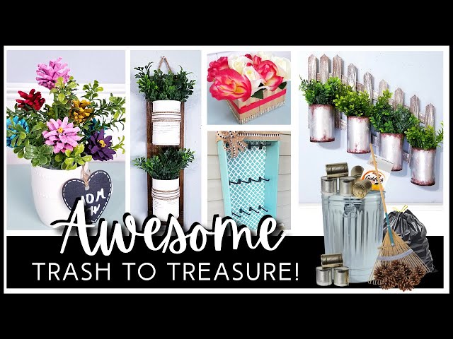 *DON'T THROW THAT AWAY!* Awesome TRASH TO TREASURE DIYs for HOME DECOR and GIFTS | Dollar Tree DIY
