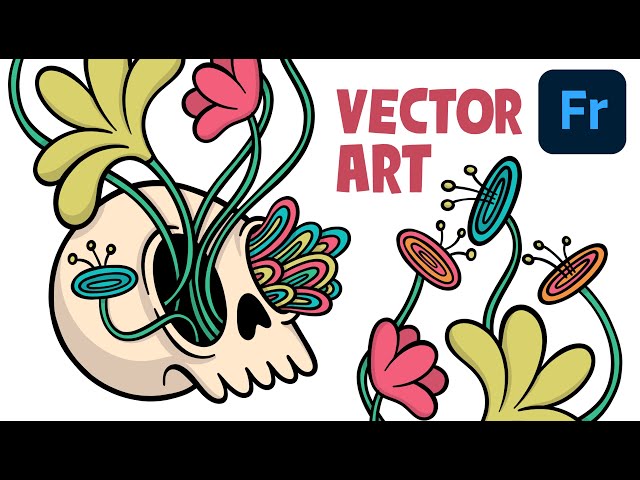 How to Make Vector Art in Adobe Fresco! From Sketch to Final Illustration