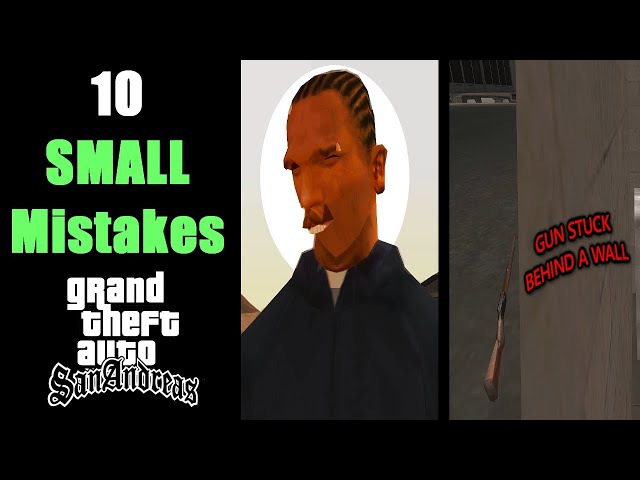 10 MISTAKES in GTA San Andreas