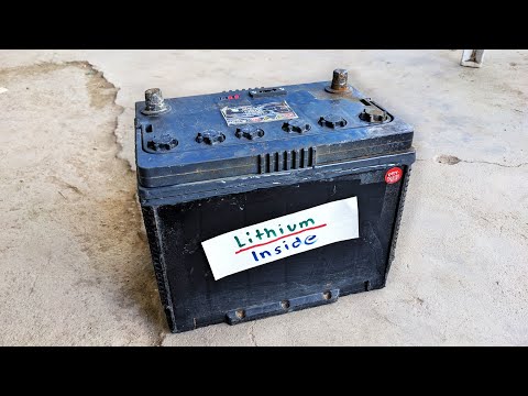 Old Car battery convert to lithium