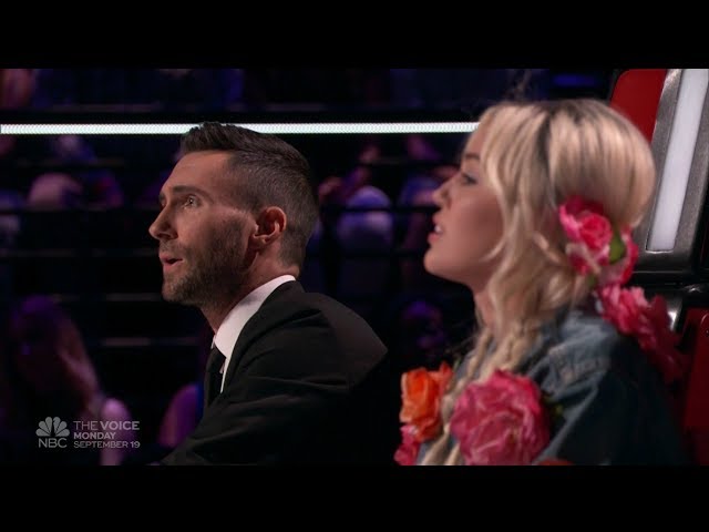 Miley Cyrus & Adam Levine on The Voice 12 - Funny Moments Part 2