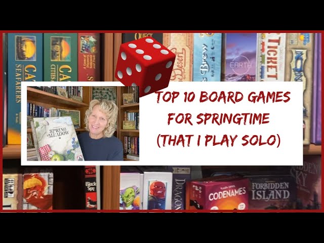 Top 10 Board Games for Spring (Solo Play) #sologameplay