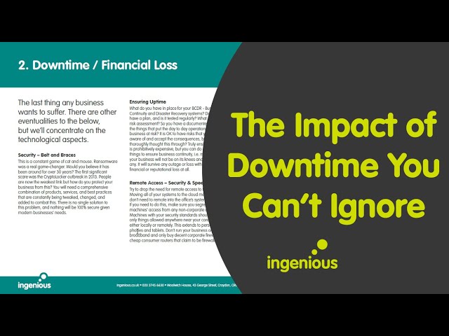 Impact of Downtime