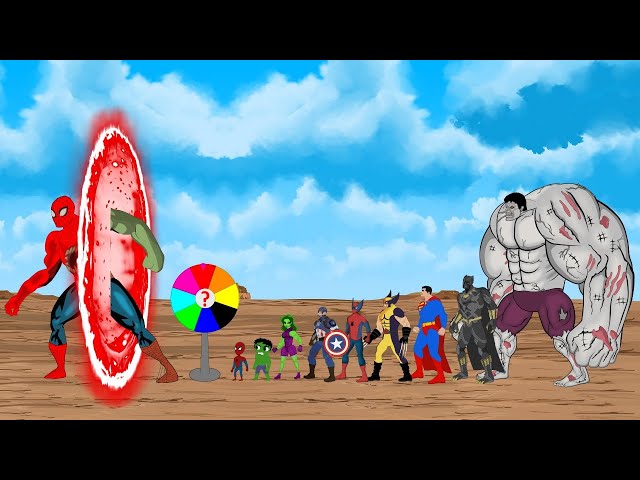 Evolution of Hulk, Spider-Man, BATMAN, SUPER-MAN: What is an Energy Transformation? - FUNNY [2024]