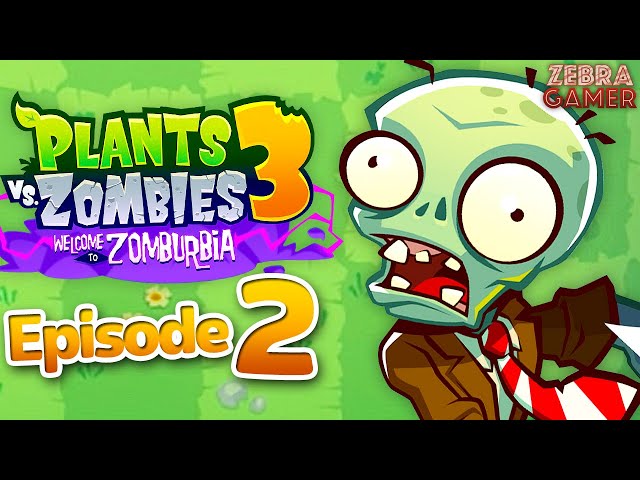 Plants vs. Zombies 3: Welcome to Zomburbia Gameplay Walkthrough Part 2 - Dave's Backyard! Saving Mo!