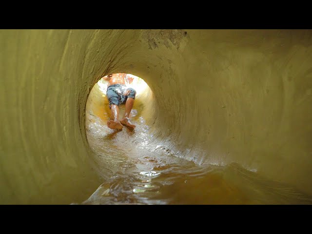 Dig Cave To Complete Temple Underground House And Water Slide To Swimming Pools