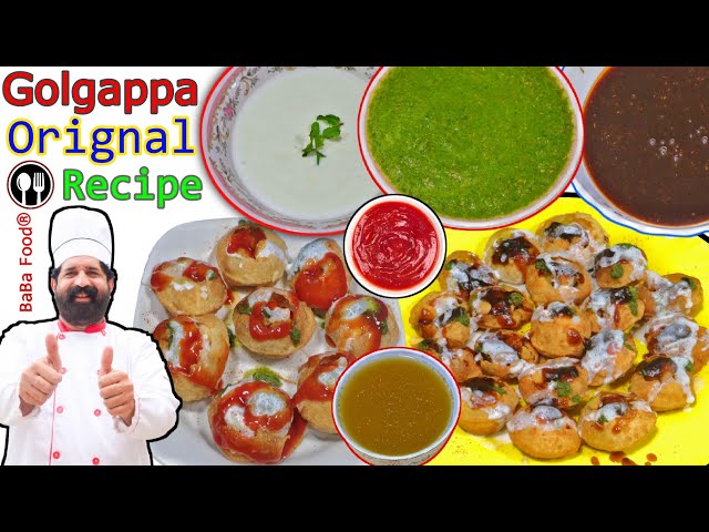 GOL GAPAPY Recipe | Complete Original Pani Puri Recipe | Commercial Pani Puri at home | By BaBa Food