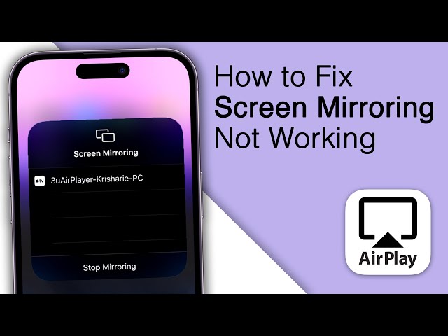 How to Fix Screen Mirroring iPhone to TV Not Working! [2023]