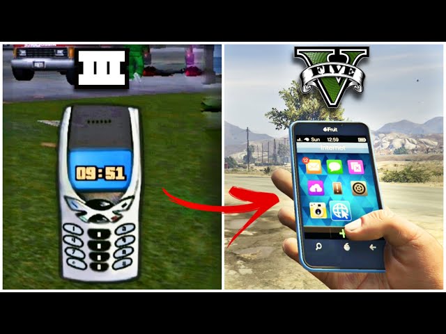 MOBILE PHONES IN GTA GAMES