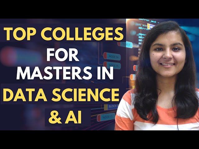 Data Science & AI Best Colleges For Masters 🇮🇳 || Eligibility || Fees || Placements