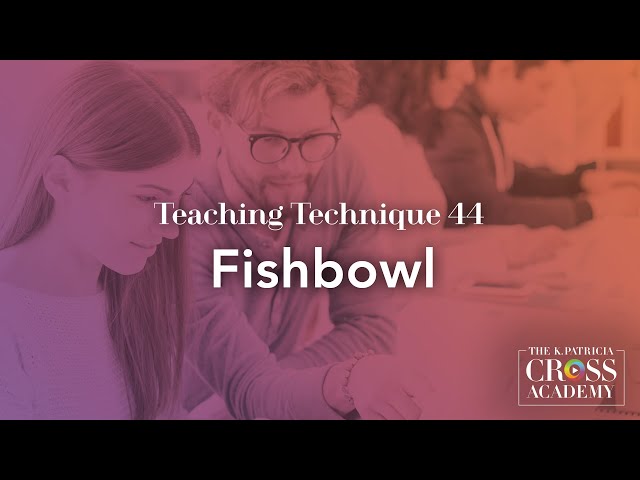 Teaching Technique 44: Fishbowl