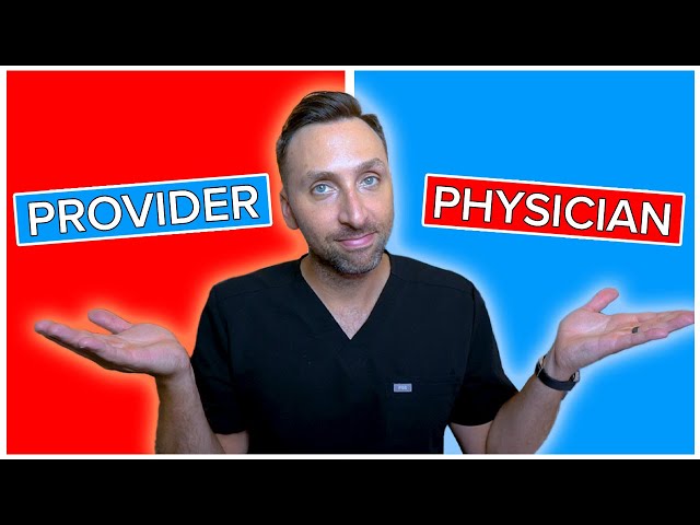 I'm a Doctor, NOT a Provider
