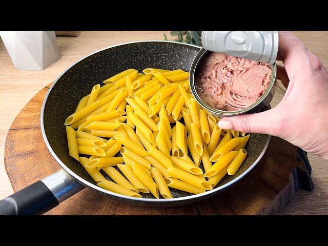 💯 Do you have canned tuna and pasta?! Incredibly delicious and quick recipe ❗️❗️
