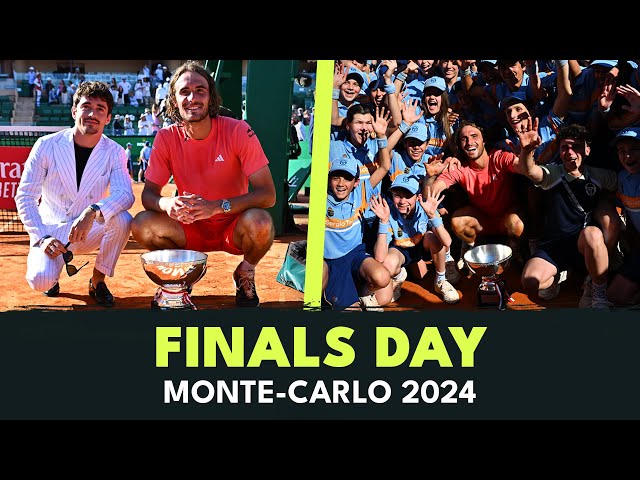 FINALS DAY: Stefanos Tsitsipas' Glory in Monte-Carlo feat. Charles Leclerc & Beautiful Celebrations