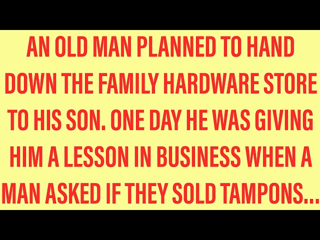 Funny Jokes - The New Hardware Salesman Is A Natural.