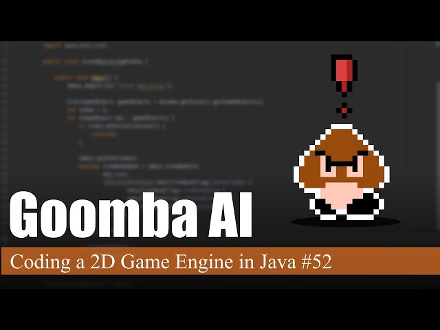 Goomba AI | Coding a 2D Game Engine in Java #52