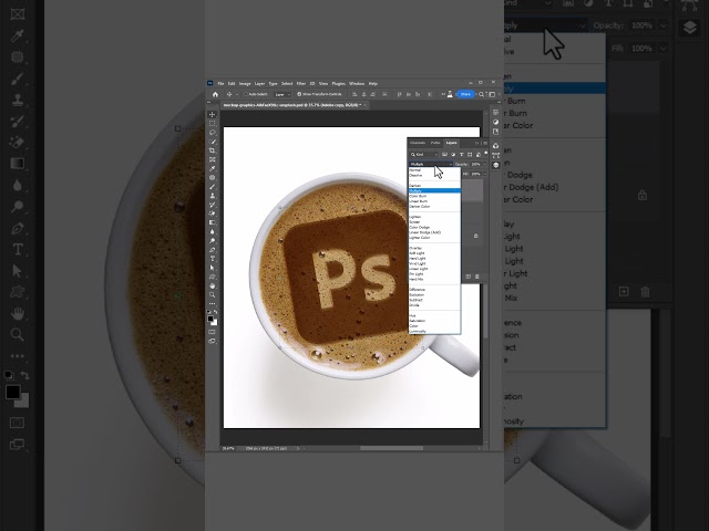 Coffee Latte Effect in Adobe  #photoshop #tutorial