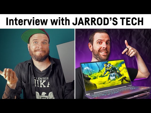 Interviewing Jarrod's Tech about Laptops, Nvidia, his Channel and benchmarking games.