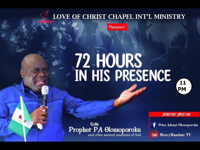 72 HOURS WITH GOD (APRIL EDITION) - 12/04/2024