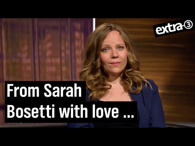 Sarah Bosetti antwortet auf soziale Kälte | extra 3 | NDR