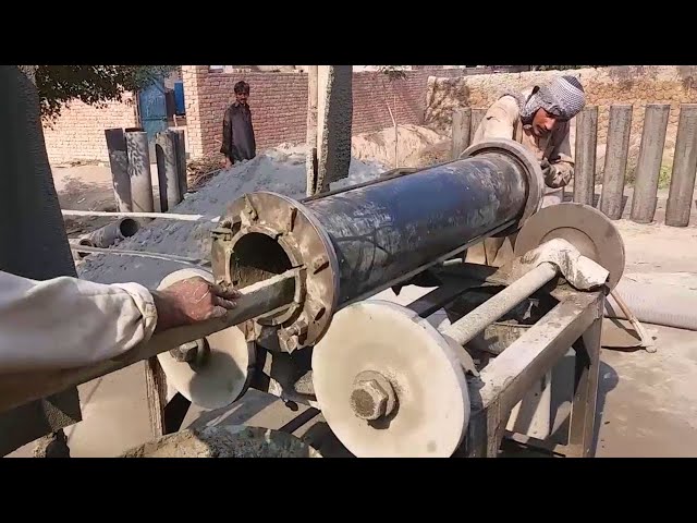 Cement Craft Idea Making Pipes with Cement - Mini Manual Factory