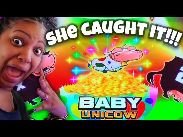 She Caught The Baby Unicow And Won Huge On This Slot!!