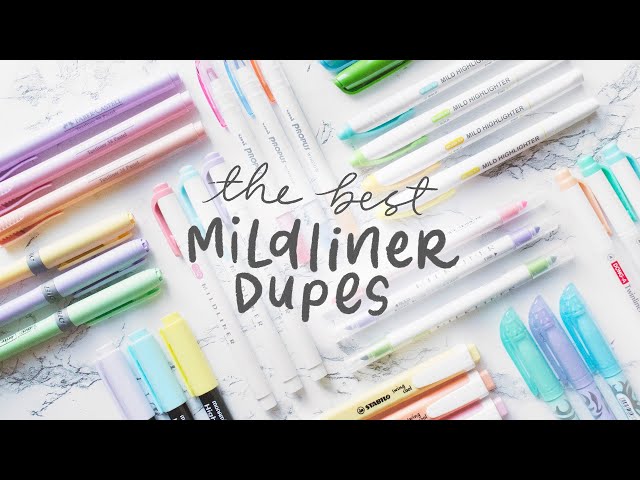 i tested the best mildliner dupes so you don't have to 🌸 the ultimate pastel highlighter comparison