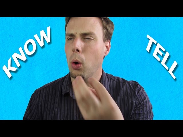 How To Use Know vs. Tell | Natural English Vocabulary