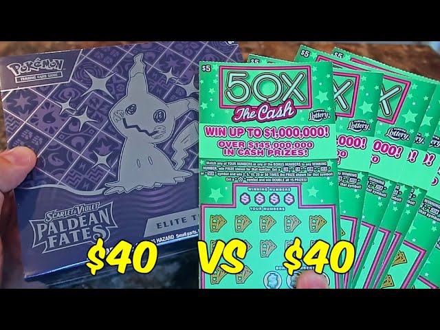 I Bought $40 Lottery Scratch Offs Vs $40 Pokémon Box