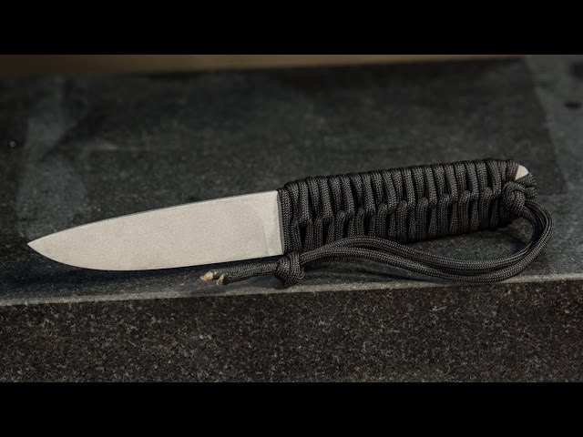 Making a Cord-Wrapped Tactical Knife - Simple Knife for Beginning Knife Makers