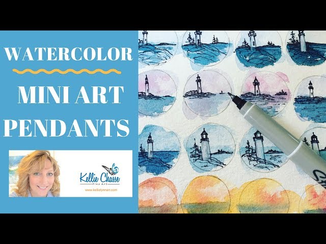 Watercolor Miniature Art - Make Your Own Fashionable and unique wearable art!