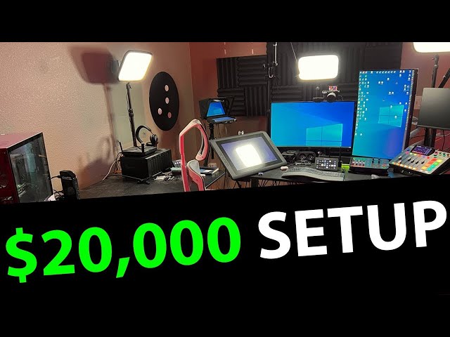 My $20,000 YouTube Studio Setup Tour // Home Office and Desk Tour