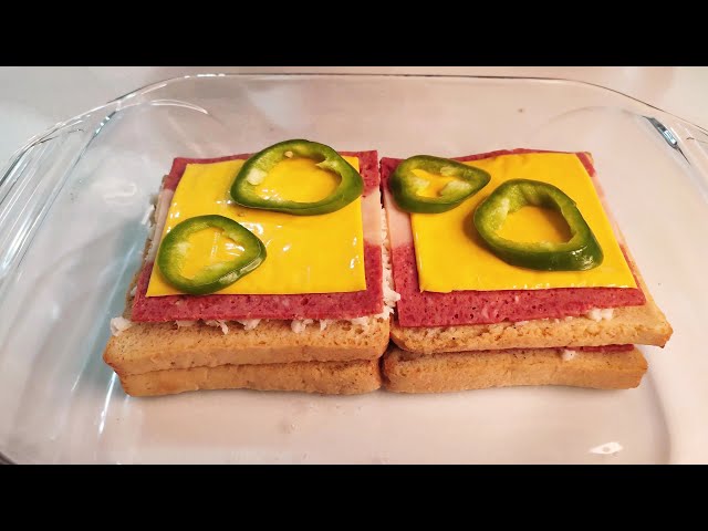 TRIPLE LAYER BECON Cheese Sandwich in 5 Minutes | SUPER Delicious & Easy
