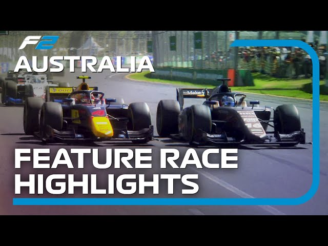 F2 Feature Race Highlights | 2023 Australian Grand Prix